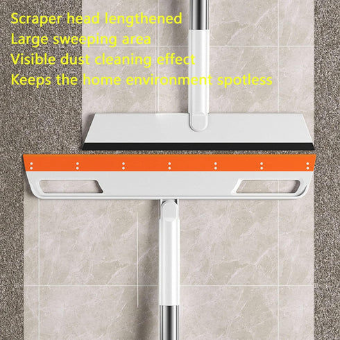 Multifunction Magic Broom, Purple - 4 in 1 Adjustable Silicone Wiper Floor Squeegee for Bathroom, Kitchen, Tile Cleaning