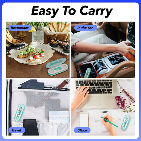 Travel Floss with Portable Dispenser, 8 Packs Floss Pick Holder for Family Travel, Dental Floss Mini Essentials (A-8