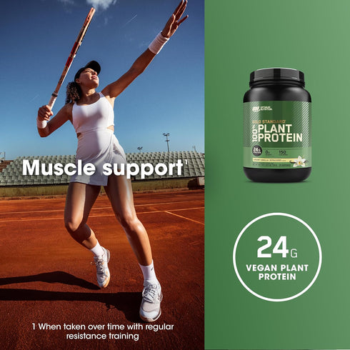 Optimum Nutrition Gold Standard Plant Based Protein Powder - Gluten Free, Vegan Protein for Muscle Support, Creamy