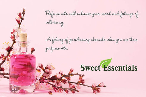 Sweet Essentials (2 oz Baby Powder - Fragrance/Perfume Oil - Made with Organic Oils - Spray on Perfume Oil - Alcohol