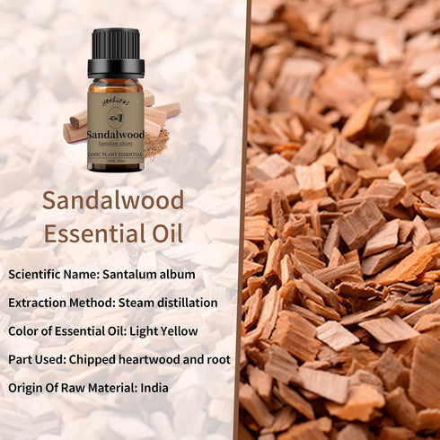 yethious Lavender Vanilla Sandalwood Essential Oil - 100% Pure Organic Lavender Oil for Diffuser, Aromatherapy, Skin
