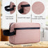 Travel Toiletry Bag for Men and Women - Water-resistant Shaving Bag with Divider and Handle for Cosmetics and Toiletries