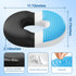 JKNJKN Recommended Donut Pillow Seat Cushion - Memory Foam Cooling Gel Lifting Cushion for Office & Home Chair, Doctor