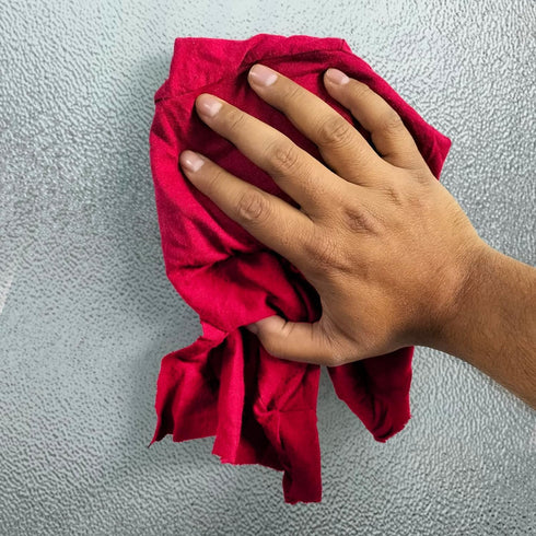 Recycled Color Knit Cleaning Rags - Bulk T-Shirt Cotton Cloth Rag in a Bag, Wipes for House and Garage (2 lbs.)