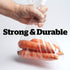 Aluf Plastics Pint Clear Poly Food Bags - 0.6 MIL, 4" x 2" x 8" - Pack of 1000 for Fruits, Vegetables, Cheese, Meat