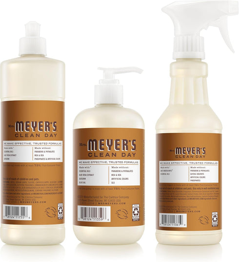 Set, (12.5 Oz), (16 Oz) (16 Oz) Mrs. MEYER'S CLEAN DAY Kitchen Basics Acorn Spice Scent Cleaning Supplies includes Hand