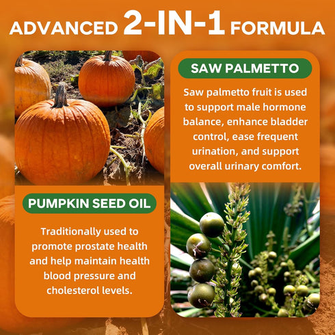 Gummies Immune 60 Count Pumpkin Seed Oil with Saw Palmetto, Organic Pumpkin Seed Oil Supplement, High-Purity Extract