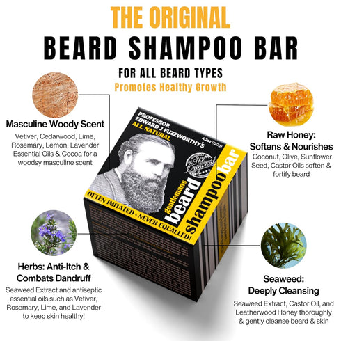 Professor Fuzzworthy's Beard Shampoo, All Natural Oils from Tasmania, 120gm