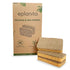 eplanita Natural Plant Based Scrub Sponges (3 Pack), Non-Scratch Biodegradable Eco Scourers for Kitchen and Bathroom