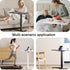 Medical Adjustable Overbed Bedside Table with Wheels, Rolling Laptop Table, Mobile Standing Desk for Home and Hospital
