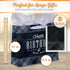 Christian Art Gifts Large Landscape Gift Bag Set with Card & Tissue Paper - Black & Navy Blue Plaid, Happy Birthday