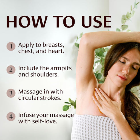 Banyan Botanicals Breast Care Balm – Organic Herbal Salve with Tulsi & Palmarosa for Lymph Massage & Breast Health (4