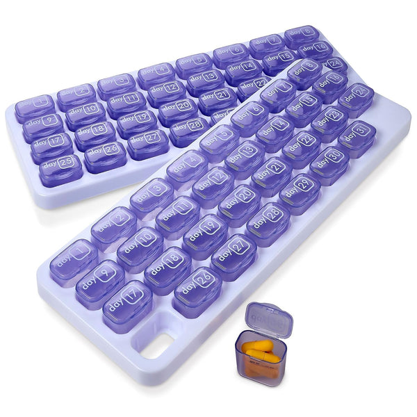 MEDca Format: Unknown Binding Monthly Pill Organizer - (Pack of 2) 31 Day Pill Organizer with