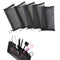 patu Zipper Mesh Bags, Long Case, 5 Pieces, Black Travel Toiletry Kit Set, Beauty Makeup Cosmetic Accessories Organizer