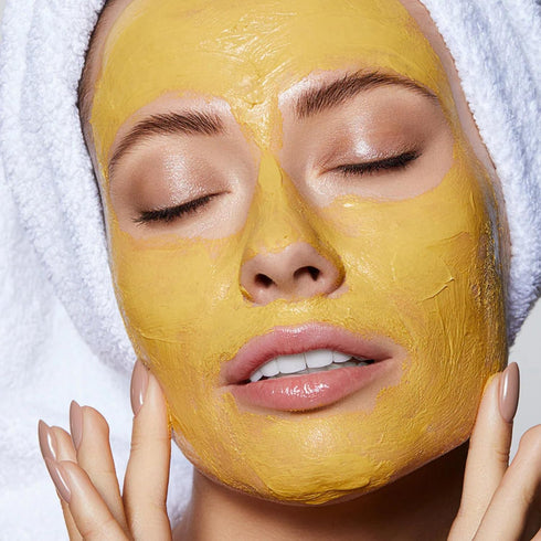 Sulfur Face Mask, All Natural Sulfur Facial Clay Mask for Glowing Skin, Acne, Oily Skin, Unclogs Pores
