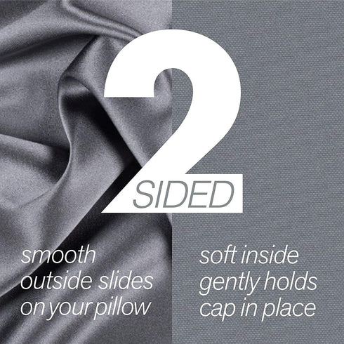 Stay On Satin Hair Wrap Drawstring Bonnet for Sleeping, Black