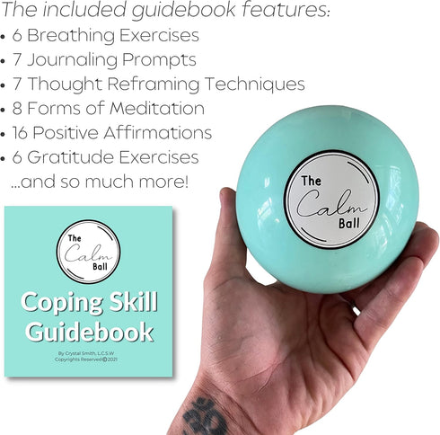 StayCalm Wellness Products 8 20 The Calm Ball Therapist-Designed Coping Skills Magic Ball with Calming Strategies