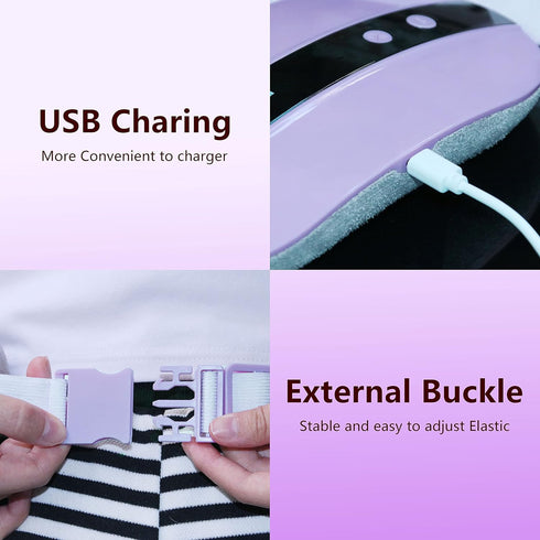voligo 3 Portable Cordless Heating Pad, Electric Waist Belt Device, Heating Pad for Back Pain with Modes, Portable