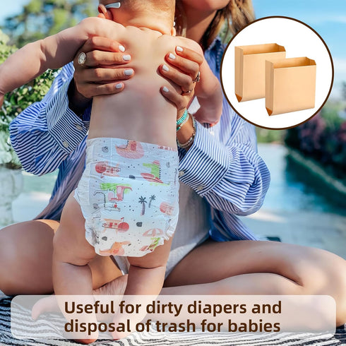 Zikoos 300 Pcs Sanitary Napkin Disposal Bags, Disposable Sanitary Bags for Feminine Products, Diaper Bags Wax Paper
