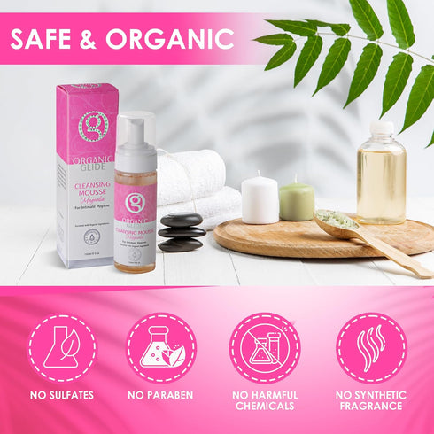 Feminine Body Wash, 5 fl oz - Natural Cleansing Mousse with Probiotic Support, Refreshing Magnolia Scent
