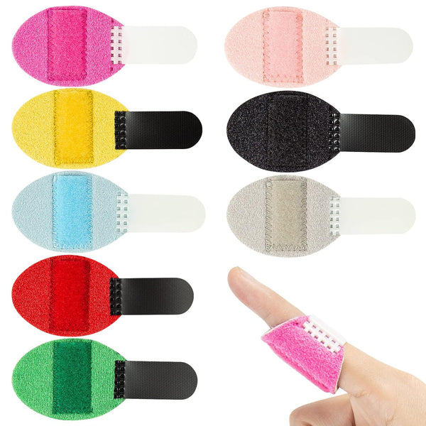 Ponpon Adjustable Finger Splint 8pcs for Trigger Finger, Arthritis, Broken Finger, Injured Finger Brace