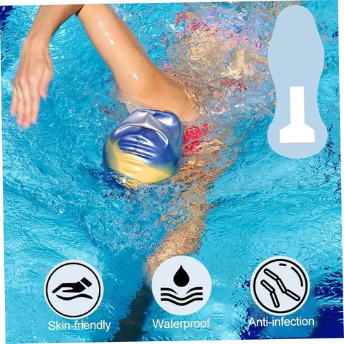 Licsaliwe 10Pcs Swimming, Menstrual Pads for Waterproof Thong Pads Panty Liners, Private Patches for Women Swimsuits