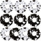 Xinnun 10 Pcs Cow Print Scrunchies, Cloth Hair Ropes for Women Girls, White and Black Hair Accessories for Cow Birthday