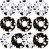 Xinnun 10 Pcs Cow Print Scrunchies, Cloth Hair Ropes for Women Girls, White and Black Hair Accessories for Cow Birthday