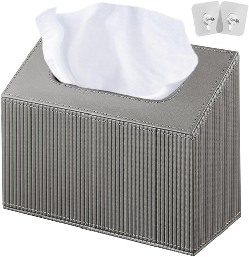Hand Towels Box Cover Holder,PU Leather Hand Towel Case Compatible with Kleenex
