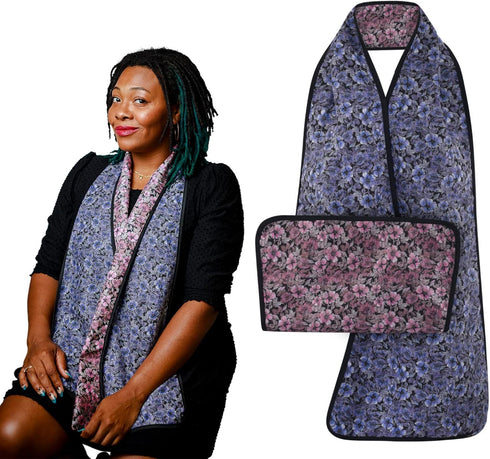 Washable Reversible Adult Bib Scarf - Stylish and Practical Clothing Protector