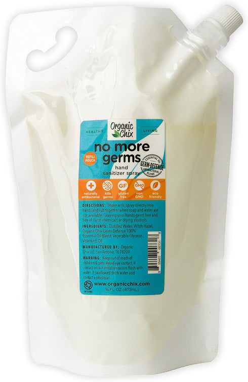 Organic Chix Alcohol Free Hand Sanitizer - Made in USA, Antibacterial Sanitizer