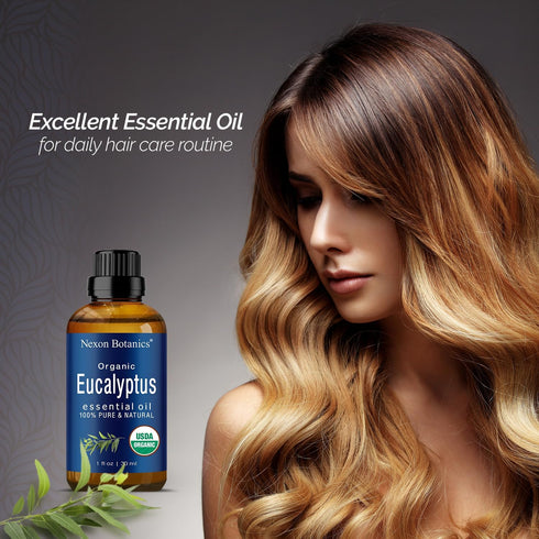 Organic Eucalyptus Essential Oil 30 ml - Pure Natural Oil for Diffuser, Sauna, and Aromatherapy