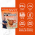 FITCRUNCH Tri-Blend Whey Protein, Keto Friendly, Low Calories, High Protein, Gluten Free (18 Servings, Cinnamon Twist)
