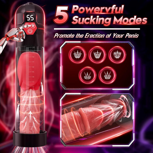 NPZO 5 7 Sex Toys Electric Penis Pump - Male Sex Toys - Pumps & Enlargers Male Masturbator with Suction Intensities