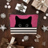 Black Cat Gifts - Gifts For Cat Lovers, Cat Makeup Bag, Cat Mom Gifts, Black Cat Small Makeup Cosmetic Bag For Purse(Pink Makeup Bag),Makeup Bag 7x10 In