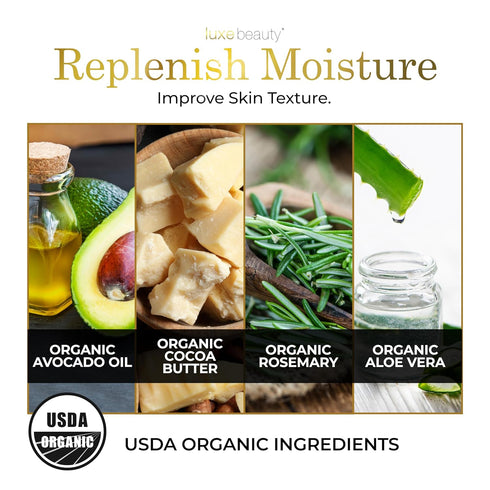 Non Greasy Hyaluronic Acid Moisturizer - Unscented Face & Body Lotion, Organic, Plant-Based, Anti-Aging, Travel Size