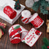 AnyDesign 24 Yards Christmas Wired Edge Ribbon, Red White Xmas Snowflake Truck Fabric Craft Ribbon for Gift Wrapping, 4