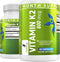 NutriZing K2 Vitamin Supplement MK-7 - High Strength 600mcg - 90 Vegan Capsules - Supports Bone & Arterial Health - 3