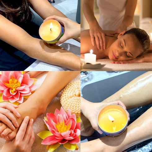 Royal Candles & Spa Products Massage Oil Candle (Peppermint & Eucalyptus)