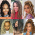 Leeven 12 Inch Water Wave Crochet Hair - 2 Packs Short Bob Passion Twist Hair for Butterfly Locs, Natural Black