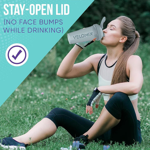 '-4 PACK- 28 oz Shaker Cups for Protein Shakes - Leak Proof Protein Shaker Bottles with 4x Wire Whisk