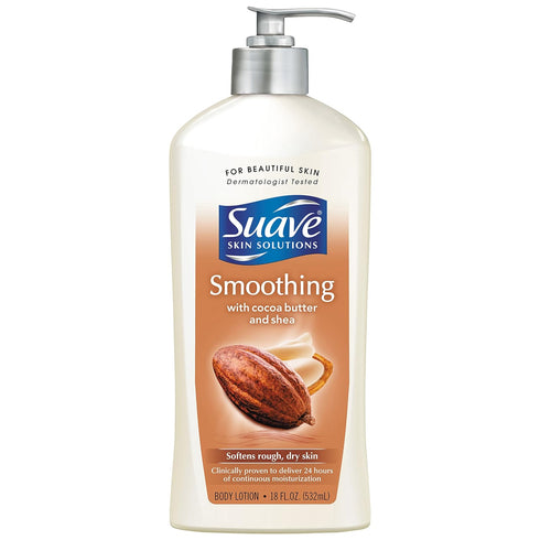 Suave Skin Solutions Body Lotion, Cocoa Butter & Shea, 18 oz (Presentation Varies)