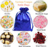 Gbateri 35pcs Satin Gift Bags, 6 x 9 inches Drawstring Party Favor Bags, Silk Jewelry Pouches for Christmas Gifts