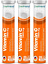 nutrazul Vitamin C 1000mg Effervescent Tablets - Orange 20’s (Pack of 3) | Gluten Free, Lactose Free, Sugar Free &
