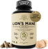 Lions Mane Supplement Capsules - 120 Caps - with Turkey Tail for Nootropic Brain Fog, Focus, Memory, Nerve Function,