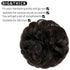 Messy Bun Hair Piece, Thick Updo Scrunchies Hair Extensions for Women Girls, Dark Brown