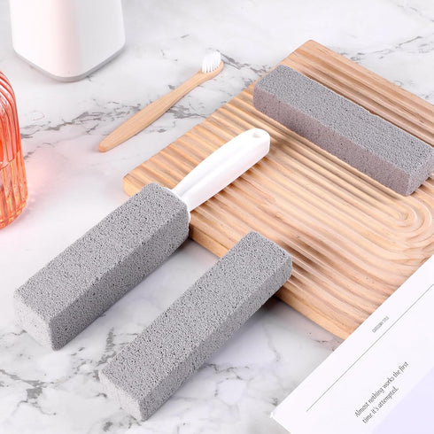 7 Pack Pumice Stone for Toilet Cleaning, Toilet Bowl Cleaner with Handle, Powerfully Cleans Hard Water Rings,