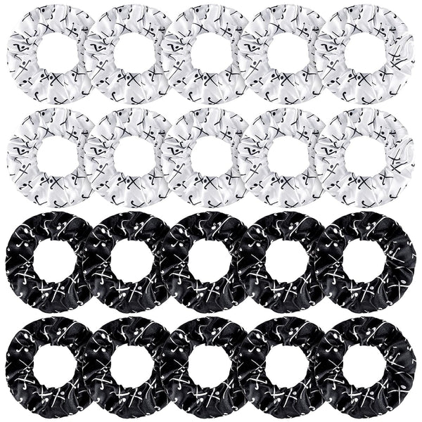 WILLBOND 20 Pcs Sport Hair Scrunchies - Gifts Sports Scrunchy Elastic Silk Satin Hairband Ponytail Holder for Women