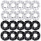 WILLBOND 20 Pcs Sport Hair Scrunchies - Gifts Sports Scrunchy Elastic Silk Satin Hairband Ponytail Holder for Women
