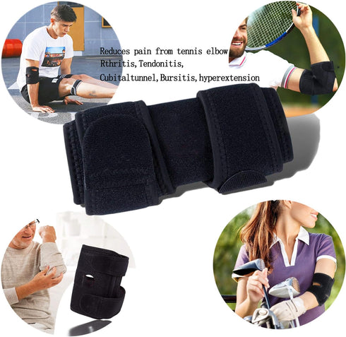 Adjustable Tennis Elbow Support Brace, Great for Sprained Elbows, Tendonitis, Arthritis, Basketball, Baseball, Golfer's